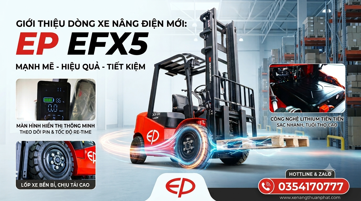 Xe nâng điện ngồi lái EFX5-251 2.5 tấn